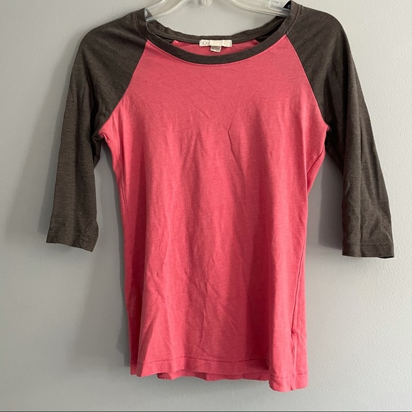 Pink/Melon and Grey "Baseball" Tee M - Picture 3 of 4